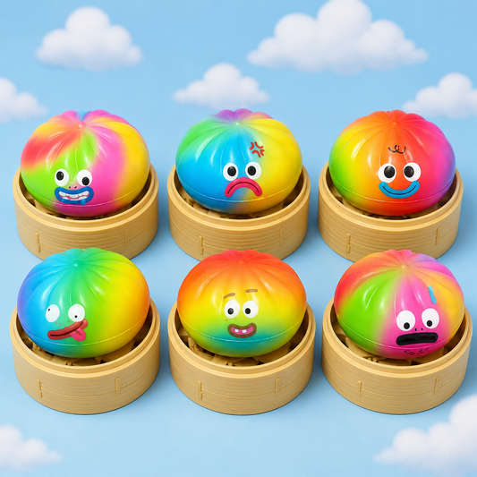 Rainbow Mood Dumpling Squishy — Mystery Blind Box